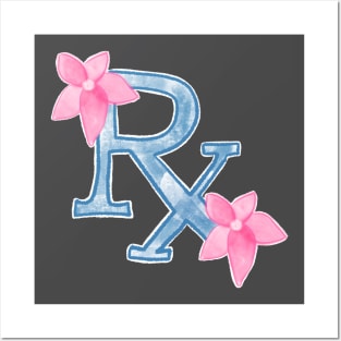 Rx (blue) Posters and Art